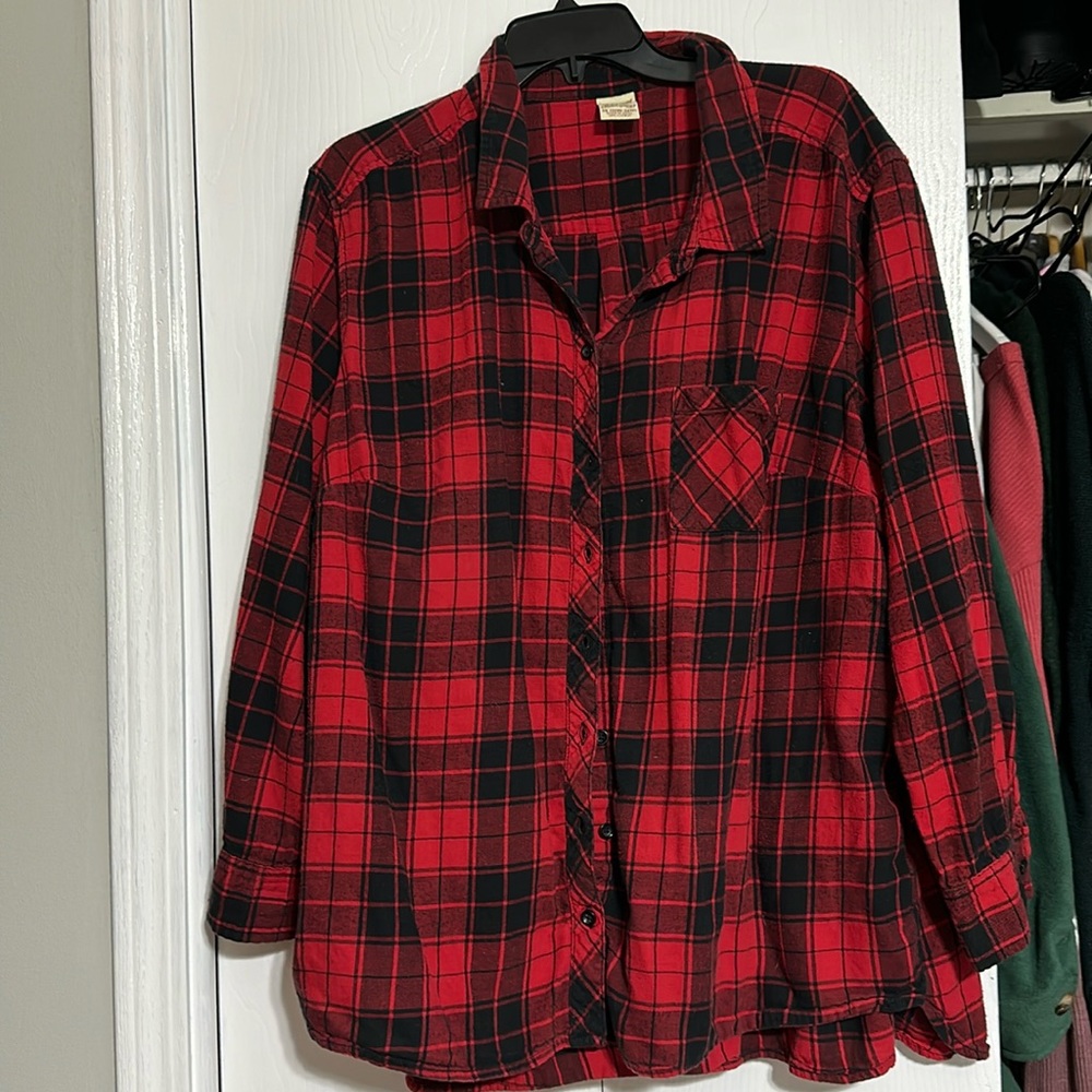 Black and red flannel